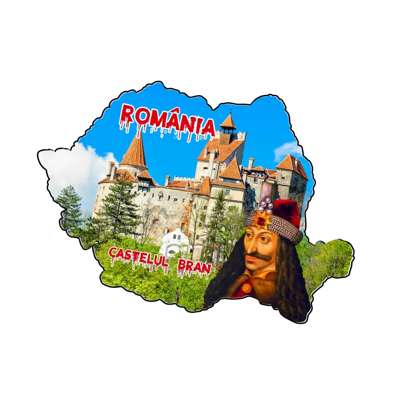 Castelul bran, vlad tepes, magnet harta, model mgs 204v